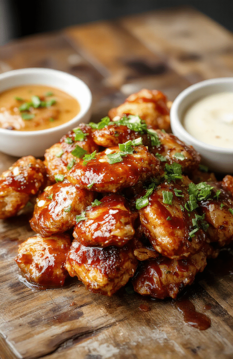 A vibrant plate of crispy gluten-free teriyaki chicken garnished with sesame seeds and chopped green onions, served on a white ceramic plate with a side of steamed broccoli and jasmine rice. The glossy, caramelized sauce coats the tender, perfectly cooked chicken, presenting an appetizing and colorful dish with a balanced mix of textures and fresh toppings.