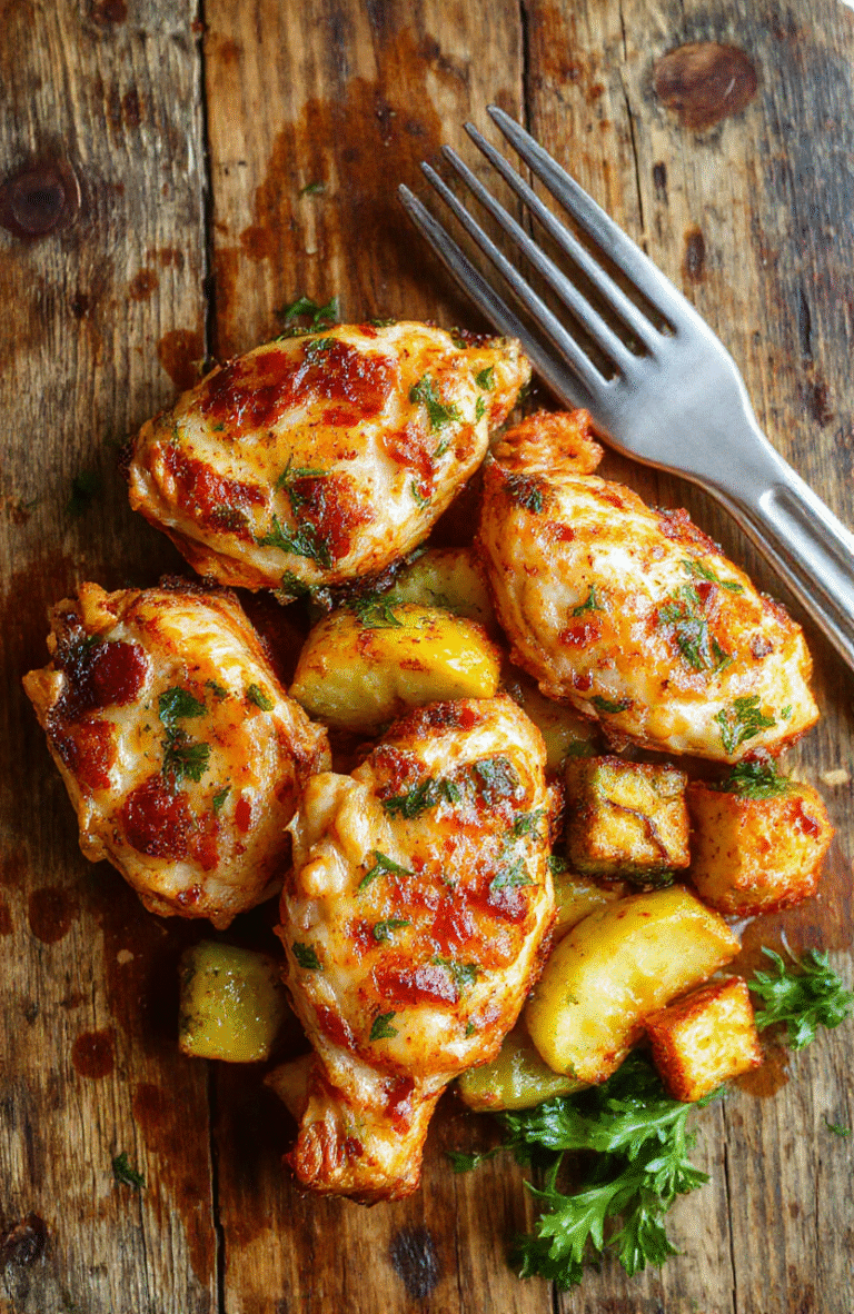 Colorful air fryer chicken breast and mixed vegetables arranged on a white plate, highlighting crispy textures and vibrant ingredients, styled casually with a rustic background.