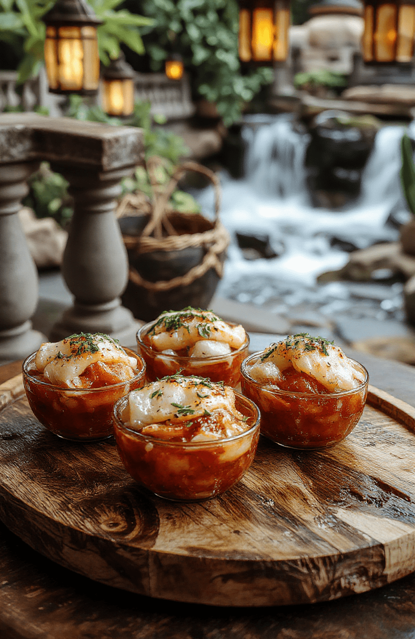 A vibrant sushi bowl with fresh raw fish arranged over sushi rice, garnished with seaweed, pickled ginger, and wasabi, placed on a rustic wooden board with parchment paper and subtle hobbit-themed props like tiny acorn cups and leafy herbs, against a backdrop inspired by Rivendell’s natural stone and water features, soft natural daylight casting gentle shadows, shallow depth of field, iPhone 16 Pro style photo.