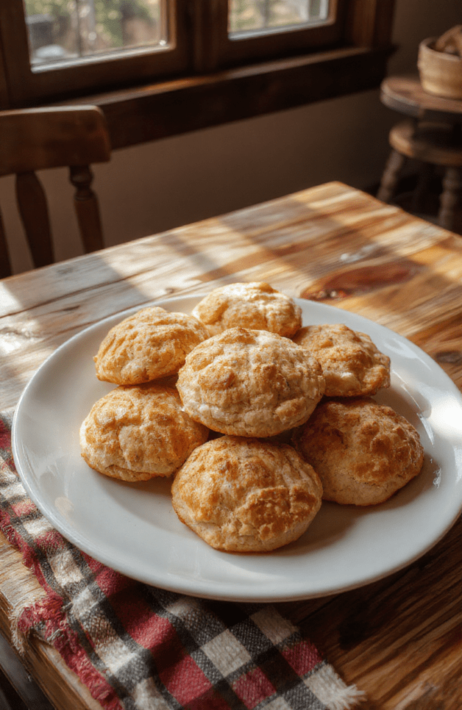 Brave-inspired empire biscuits: two buttery, jam-filled biscuits with pink icing, stacked on a light plate. Golden edges and glossy glaze catch warm natural light on a rustic wooden table, with a hint of forest-inspired décor in the background.
