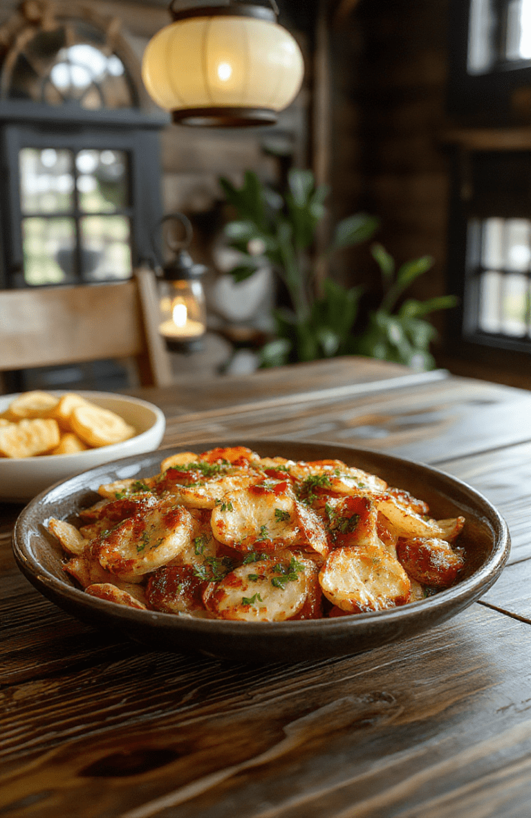 Bright, kid-friendly plate of spaghetti twirled into a nest, coated in glossy tomato sauce with rainbow bell peppers, spinach, and mozzarella curls. Garnished with fresh basil on a sunny wooden table, with soft bokeh lanterns in the background evoking Tangled's magical lantern scene.