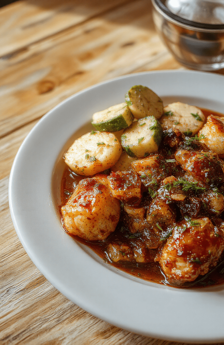 A creamy bowl of citrus garlic shrimp over creamy grits with wilted greens, topped with lemon zest and parsley. Vibrant shrimp sit on a bed of pale yellow grits, surrounded by a lemon half and a sprig of parsley on a rustic wooden table.